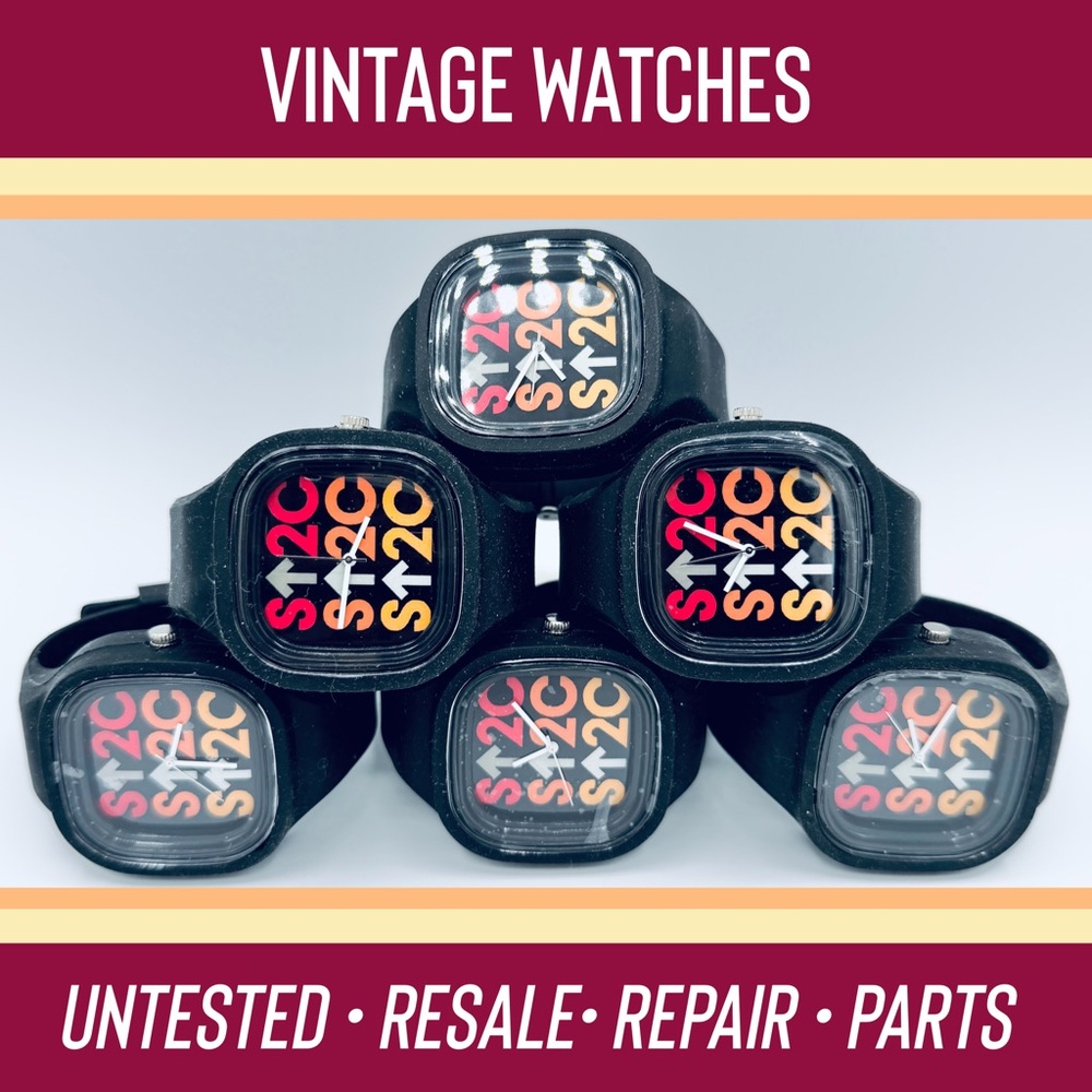 6 Used Untested S^2C Unisex Watch Lot / Bundle